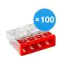 Voordeelpak 100x Wago 2273-204 Lasklem Compact | 4 Kabel Aansluiting - Lasklem