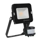 Ledvance LED Breedstraler Compact Zwart 10W 1000lm 100D - 840 Koel Wit | IP65 - Symmetrisch - Bewegings- en lichtsensor